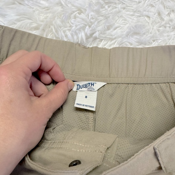 Women's Dry on the Fly Improved Skort Duluth Trading Co Skort Khaki Skort Tan - Picture 3 of 5